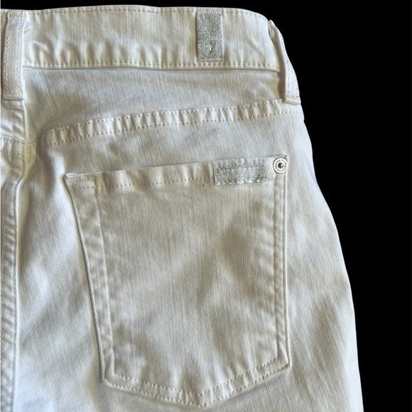 Vintage Y2K 7 For All Mankind white skinny jeans - Picture 4 of 5